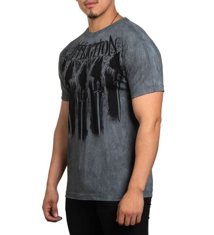 Affliction | Футболка мужская Foreboding Tee A26071LCRV слева