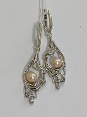 Эдельвейс (серьги из серебра)