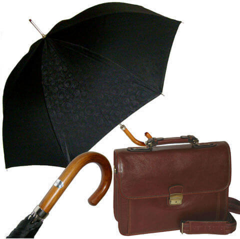 Комплект #6 Hexagona портфель и зонт трость Baldinini Jacquard