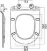 BelBagno BB2011SC Сиденье дюропластовое с быстросъёмными петлями, механизмом Soft Close 360x450x52