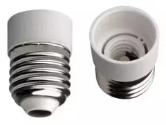 Переходник пластик, Е27-Е14, белый, индивид. пакет, ПР27-14-К02 IEK