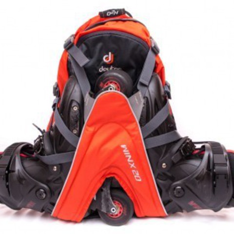 Картинка рюкзак для роликов Deuter Winx 20 Granite-Papaya - 2