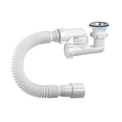 Сифон для поддона регулируемый ORIO A-82589 1 1/2 выпуск нж D70, с гибкой трубой 40/50