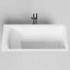 Salini 104323M CASCATA KIT Встраиваемая ванна с прямоугольной чашей 1698х750х600мм, ножки, донный клапан "Up&Down", сифон S-Stone, белый матовый
