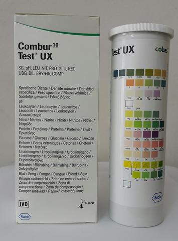 11544373191 Тест-полоски Комбур 10 тест UX  (Combur 10 Test UX) 100шт/уп /Roche Diagnostics GmbH, Germany/Рош Диагностика Рус, Германия/