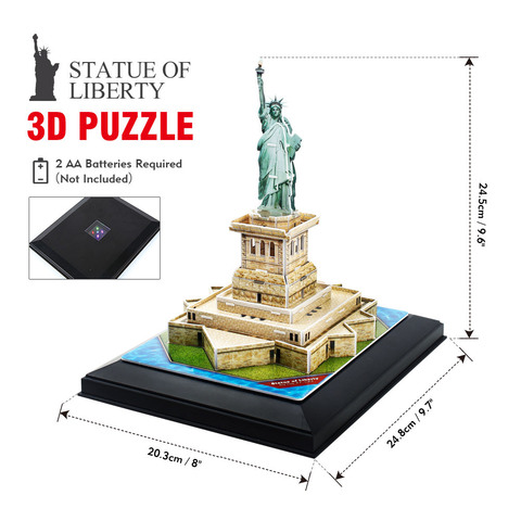 3D Пазл Статуя Свободы с LED-подсветкой