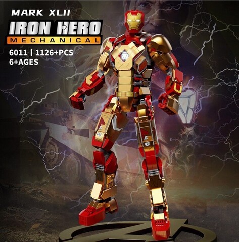 Конструктор Мстители костюм Железного человека Марк 42