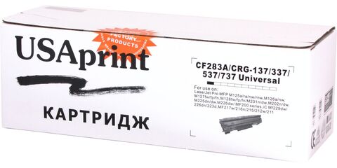Картридж лазерный USAprint 83A/(CRG-737) CF283A/(CRG-737 черный (black), до 1600 стр - купить в компании MAKtorg