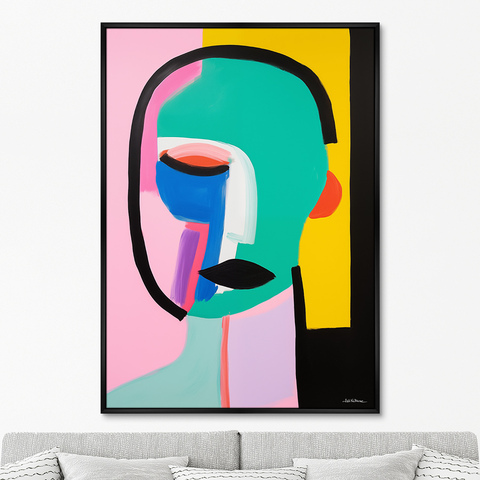 ArtNoMore - Репродукция картины на холсте The Mask collection, No 1, 2024г.