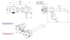 Remer MC15PLBG Смеситель для раковины Remer Metrica MC15PLBG, золото брашированное
