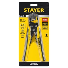 STAYER TS-X, 0.2 - 6 мм2, автоматический многофункциональный стриппер, Professional (22655)