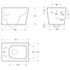 BelBagno BB7107CHR/SC DUE 2.0 Унитаз подвесной безободковый с сиденьем дюропласт soft close BB7107CHR/SC