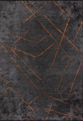 Ковер Hare Premium безворсовый черный 1311