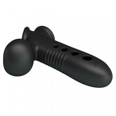 Насадка на пенис с эффектом расширения «Pretty Love Airbag Penis Sleeve Tyronn» черная