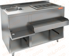 Барная коктейльная станция закрытого типа Hicold НБМКС-12/5БПК Без ящиков