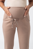 Спортивные брюки для беременных 13641 темный беж