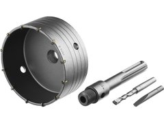 ЗУБР 125 мм, SDS - Plus, 12Т, коронка по бетону с державкой, Профессионал (2918-125)