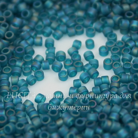 0167BDF Бисер японский TOHO Treasure (цилиндр) 11/0, радужный матовый ярко-бирюзовый