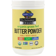 Garden of Life, Dr. Formulated Keto, Organic Grass Fed Butter Powder, 10.58 oz (300 g)