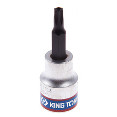 KING TONY (302725) Насадка (бита) торцевая 3/8", L = 50 мм, TORX с отверстием, T25