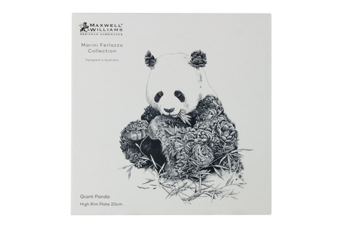 Тарелка 20см Maxwell & Williams Большая панда белая