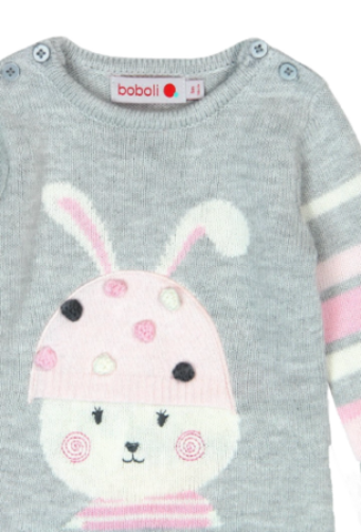 Платье Boboli детское Модный зайчик 116085