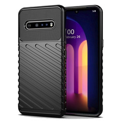 Ударопрочный чехол черного цвета для LG V60 ThinQ, серия Onyx от Caseport