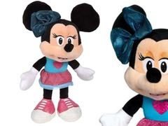 Минни Маус Minnie Mouse плюшевая (сердечко) 25 см