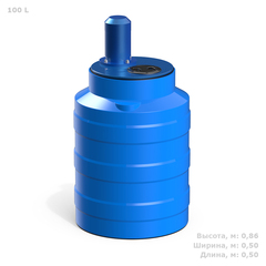 Ёмкость с пропеллерной мешалкой Полимер-Групп V 100 л. вертикальная (500x500x886см;) - арт.559211