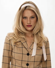 Лента шелковая розовая