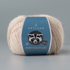 Пряжа "Норка" длинноворсовая Luxury, пух норки-70 % нейлон-30 %, бежевый