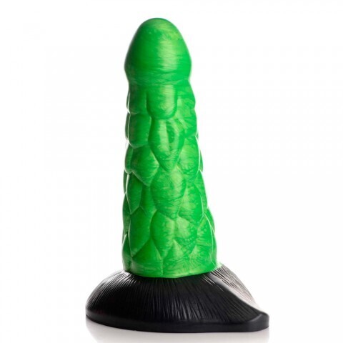 Фантазийный фаллоимитатор Creature Cocks Radioactive Reptile Silicone Dildo, 19.1х6.1 см