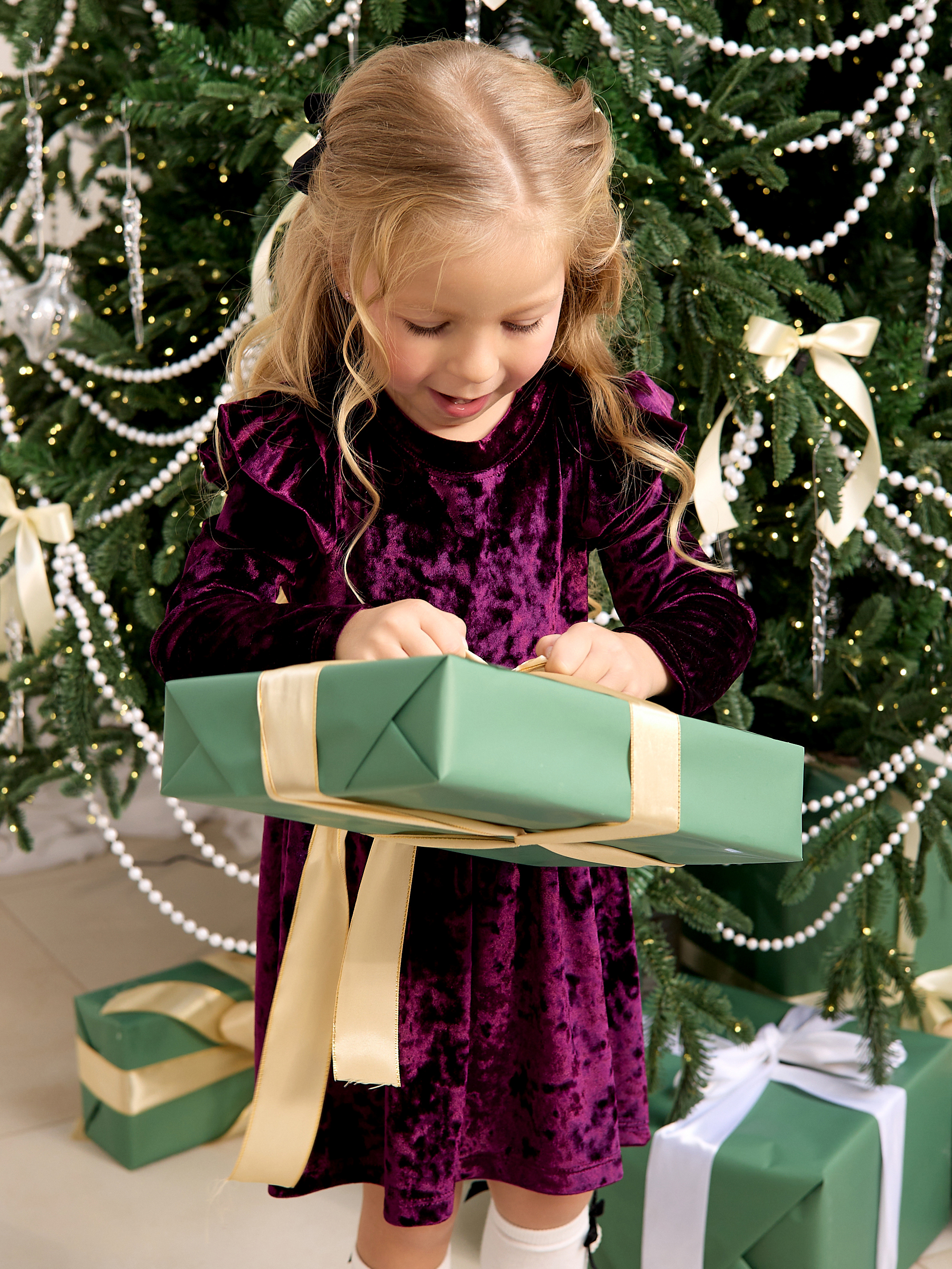 Платье Фея бархат слива