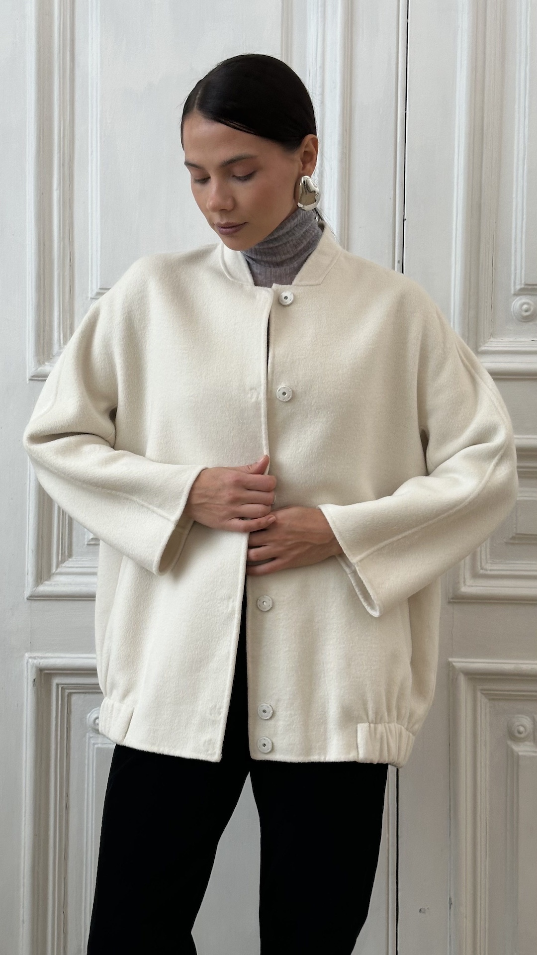 Удлиненный бомбер ручной работы PREMIUM QUALITY