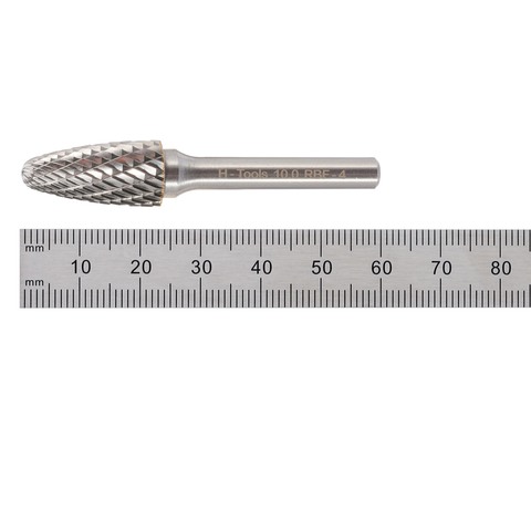 Бор-фреза твердосплавная F(RBF) 10,0x20x60x6мм HM H-Tools 116032HT