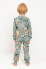 пижама  для мальчика  К 1552/холодная мята,веселый зоопарк