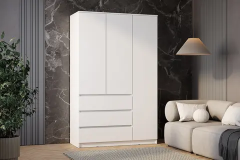 Шкаф 3-х створчатый ШК-08 Симпл белый