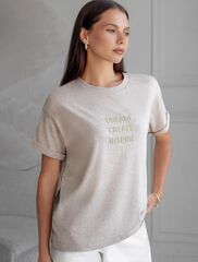 Футболка из премиального хлопка с авторским принтом  D49.117 (125797)