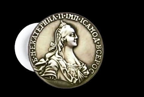Силиконовый молд Монета 1764 г Екатерина ll
