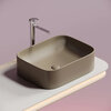 Ceramica Nova Element CN6052MC Умывальник чаша накладная прямоугольная, 50.5x38, цвет: капучино матовый