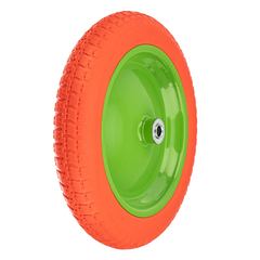 689755 Колесо полиуретановое 3.00-8 // длина оси 90 мм // подшипник 16 мм // Сибртех