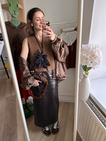 Жилет в стиле Hand Made из 100% хлопка беж