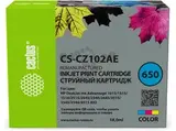 Картридж струйный Cactus CS-CZ102AE № 650 многоцветный (18мл) для HP 1015, 1515, 1516, 2515, 2545, 2546, 2645, 3515