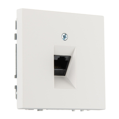 Компьютерная розетка RJ 45 LIREGUS MODERN IKL-001-01.M/WWM белый матовый