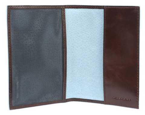 Обложка для паспорта Piquadro Blue Square, коричневый, кожа натуральная (AS300B2/MO)