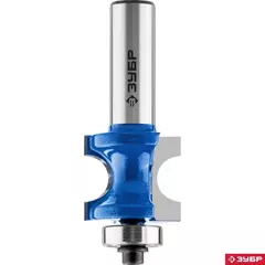 ЗУБР 25.4 x 31.8 мм, радиус 6.3 мм, фреза полустержневая с подшипником, Профессионал (28722-25.4)