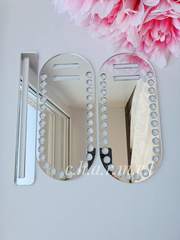 Bag frame, acrylic, Color: Mirror Silver