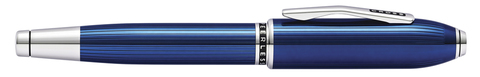 Ручка-роллер Cross Peerless Translucent Quartz Blue Engraved Lacquer (AT0705-14)
