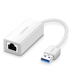 Адаптер UGREEN USB 3.0 Gigabit Ethernet Adapter, белый CR111