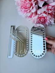 Bag frame, acrylic, Color: Mirror Silver